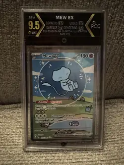2024 Pokemon MEW EX Paldean Fates Special illustration Rare #232 - RCG 9.5 MINT - Image 1