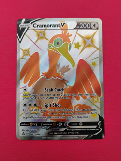 Cramorant V SWSH086 Black Star Promo Full Art Shining Fates Pokemon TCG NM/MINT - Image 1