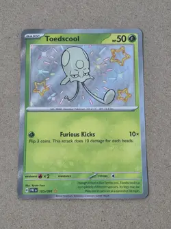Toedscruel 105/091 Paldean Fates Baby Shiny Rare - Pokemon TCG - Image 1
