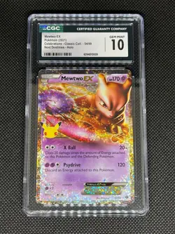 Mewtwo EX 54/99 Holo - 2021 Pokemon Celebrations: Classic Collection - CGC 10 - Image 1