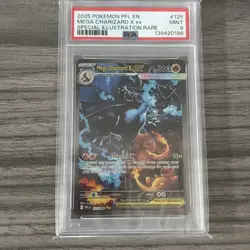 Mega Charizard X ex 125/094 SIR 2025 Pokemon Phantasmal Flames PSA 9 MINT - Image 1