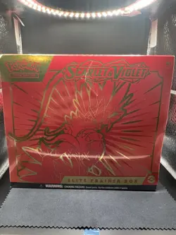 Pokemon TCG Scarlet And Violet ETB Koraidon Elite Trainer Box New Sealed - Image 1