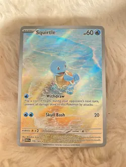Pokemon Squirtle 170/165 Scarlet & Violet 151 Illustration Rare Full Art Holo - Image 1