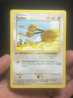 Pokemon TCG Doduo 048/102 Base Set (Shadowless) 1st Edition - Image 1