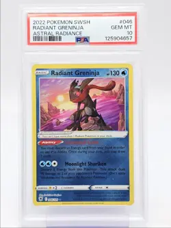 RADIANT GRENINJA 2022 POKEMON SWSH ASTRAL RADIANCE RARE A 46/189 PSA 10 Q0465 - Image 1