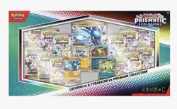 Pokemon TCG Prismatic Evolutions Lucario Ex + Tyranitar Ex Premium Collection - Image 4
