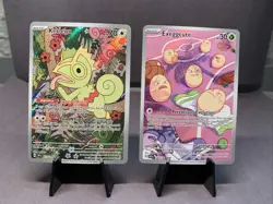 Pokemon TCG Surging Sparks Lot Illustration Rare Kecleon & Exeggcute NM/M - Image 1