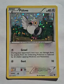 Pokemon - Pidove - McDonalds 2011 Promo 11/12 - Confetti Holo - NM - Image 1