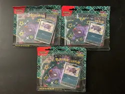 Pokemon TCG Paldean Fates Tech Sticker Collection Sealed Booster 3 Pack Lot #18 - Image 1