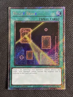 YuGiOh! - Night Beam RA04-EN182 Platinum Secret Rare 1st Edition Near Mint - Image 1