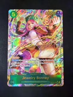 One Piece Tcg Jewelry Bonney Op12-118 Sec Rare Alt Art Mint - Image 1