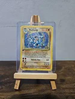 Machamp Holo Pokemon Card 1st Edition 8/102 Base Set - Image 1