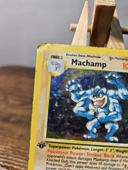 Machamp Holo Pokemon Card 1st Edition 8/102 Base Set - Image 3