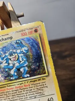 Machamp Holo Pokemon Card 1st Edition 8/102 Base Set - Image 4