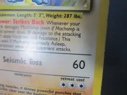 MACHAMP 1ST EDITION BASE SET HOLO POKEMON CARD 8/102 PLAYED EX - Image 3