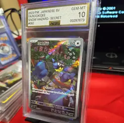 2023 POKEMON JPN SV2P-SNOW HAZARD ART RARE #082 ROOKIDEE AGS 10 - Image 3