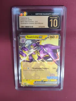 Pokemon Toxtricity EX #215 Illustration Contest 2024 Pristine CGC 10 Graded Card - Image 1