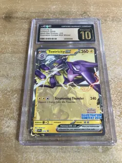 2025 Pokemon Black Star Promo CGC Pristine 10 Toxtricity Ex #215 Contest Winner - Image 1
