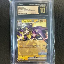 Pokemon TCG CGC Pristine 10 Toxtricity EX - 215 (Illustration Contest 2024) - Image 1