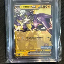 Pokemon TCG CGC Pristine 10 Toxtricity EX - 215 (Illustration Contest 2024) - Image 2