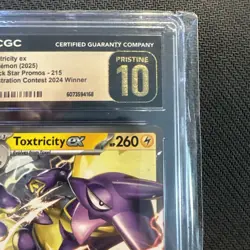 Pokemon TCG CGC Pristine 10 Toxtricity EX - 215 (Illustration Contest 2024) - Image 5