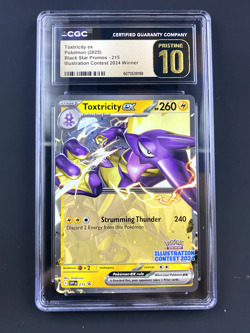 Pokemon TCG CGC Pristine 10 Toxtricity EX - 215 (Illustration Contest 2024) - Image 1