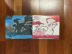 Pokemon Center Black Bolt and White Flare Elite Trainer Box Sealed ETB Bundle - Image 1