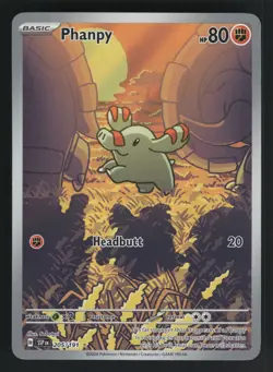 Phanpy 205/191 SV08: Surging Sparks Illustration Rare Pokemon TCG Card NM - Image 1