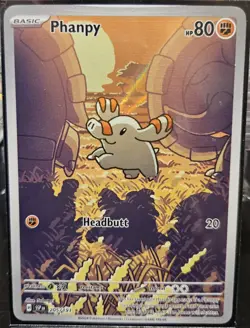 Phanpy Pokemon TCG Card Surging Sparks Illustration Rare, Card 205/191 NM - Image 1