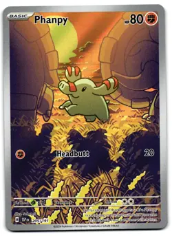 Phanpy 205/191 - Surging Sparks Illustration Rare Pokemon TCG - LP Card - Image 1