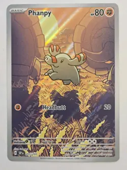 Pokemon Card TCG - Phanpy 205/191 Illustration Rare Surging Sparks Near Mint - Image 1