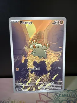 Pokemon TCG Phanpy Card Scarlet & Violet Surging Sparks Series 205/191 - Image 1