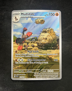 Mudsdale 175/162 Scarlet & Violet Temporal Forces Pokemon Card NM Pack Fresh - Image 1