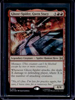 2025 Magic MTG Marvel's Spider-Man Ghost-Spider Gwen Stacy Eternal Foil #0014 - Image 1