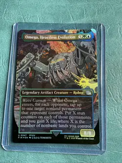 Omega, Heartless Evolution (Borderless) Final Fantasy Foil NM Condition MTG - Image 1