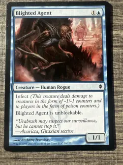 Blighted Agent New Phyrexia LP MTG - Image 1