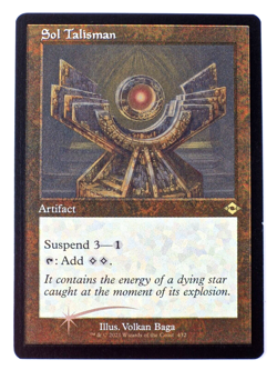 MTG - Sol Talisman - Modern Horizons 2 - Etched Foil Retro Frame - NM - Image 1