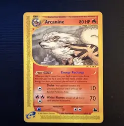 Pokemon Skyridge Arcanine Non-Holo Card 3/144 Rare - Image 1