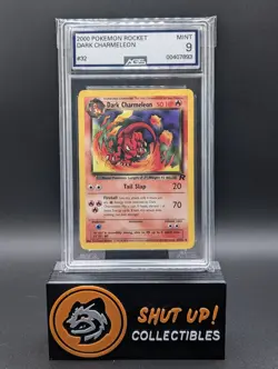 Dark Charmeleon 32/82 Uncommon 2000 Pokemon Team Rocket WOTC Vintage AGS 9 - Image 1