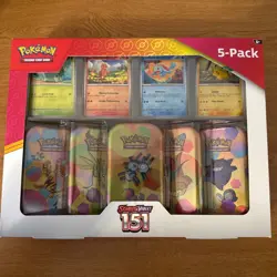 Pokemon TCG 151 Mini Tin Bundle Costco Exclusive - 5 Tins - Factory Sealed. - Image 1