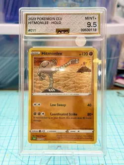 Pokemon Trading Card Hitmonchan AGS GEM-MT 10 & Hitmonlee AGS MT 9.5 Holo 2023 - Image 4