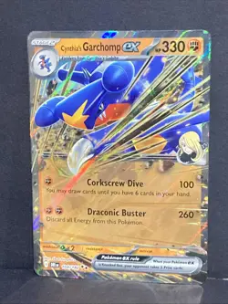 Cynthia's Garchomp Ex Pokemon SV10 Destined Rivals Holo 104/182 Double Rare - Image 2