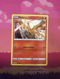 Pokemon Card Moltres Brilliant Stars Cosmo Holo Rare 021/172 Near Mint - Image 1