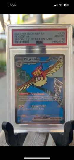 Pokemon Pidgeot EX 225/197 Scarlet & Violet Obsidian Flames PSA 10 - Image 3