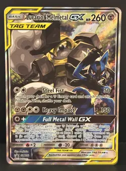 Pokemon Lucario & Melmetal GX #SM192 Tag Team Black Star Promo Sun & Moon NM+ - Image 1