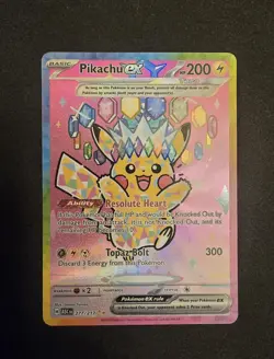 Pokemon TCG: Pikachu EX SIR 277/217 Ascended Heroes **STRONG PSA 10 CONTENDER** - Image 1