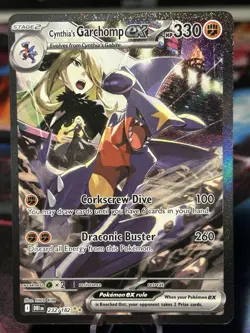 2025 POKEMON DRI EN-DESTINED RIVALS 232 CYNTHIA’S GARCHOMP EX SIR - Image 1