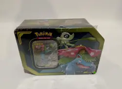 Pokemon Collector's Tin Tag Team Celebi Venusaur GX Sealed **READ DESCRIPTION** - Image 1