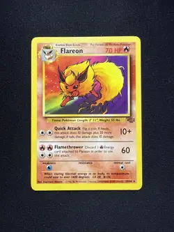 1999 Pokemon TCG Flareon Base Set 19/64 Jungle Rare Non-Holo - Image 1