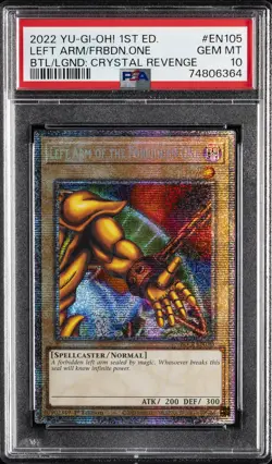 2022 YU-GI-OH! 1ST EDITION #EN105 LEFT ARM OF THE FORBIDDEN ONE PSA 10 - Image 1